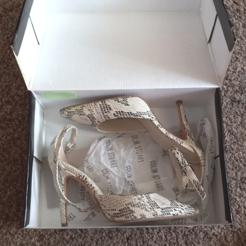Colin Stuart Snakeskin Heels